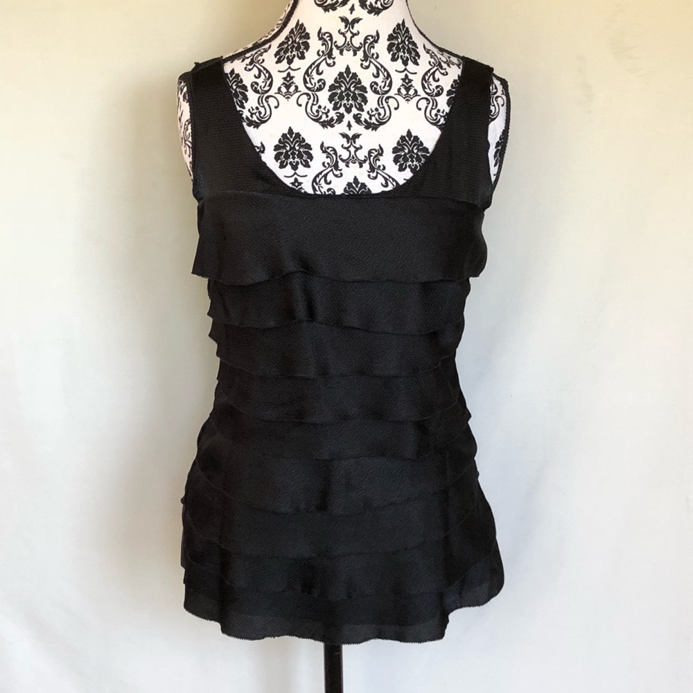 White House Black Market Ruffled Tank